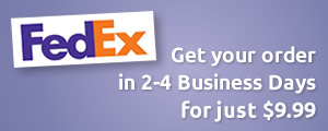 FedEx - Get your order in 2-4 business days for just $9.99