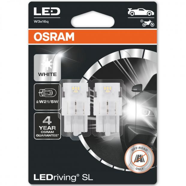 tolerance kjole Illustrer OSRAM LEDriving SL LED W21/5W 6000K Cool White (Twin) | Car Bulbs Direct USA